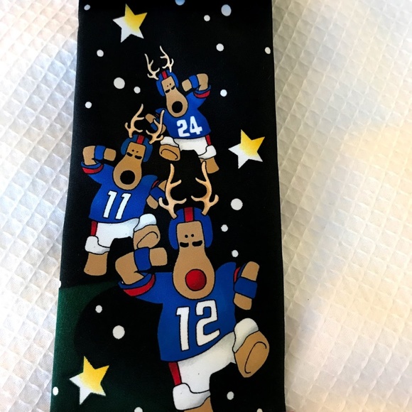 Christmas Football Tie NWT New Reindeer - Picture 3 of 6